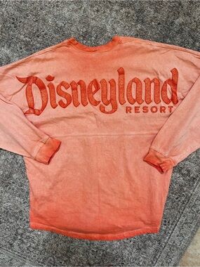 Disney Orange Ombre Glittered Crewneck Spirit Jerseys M Cotton